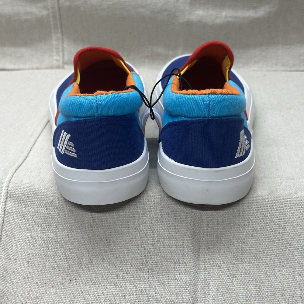 Aldi Gear Multicolor Canvas Slip-On Shoe Flats Size 8 Aldi Logo Fall 2023 - Picture 3 of 4